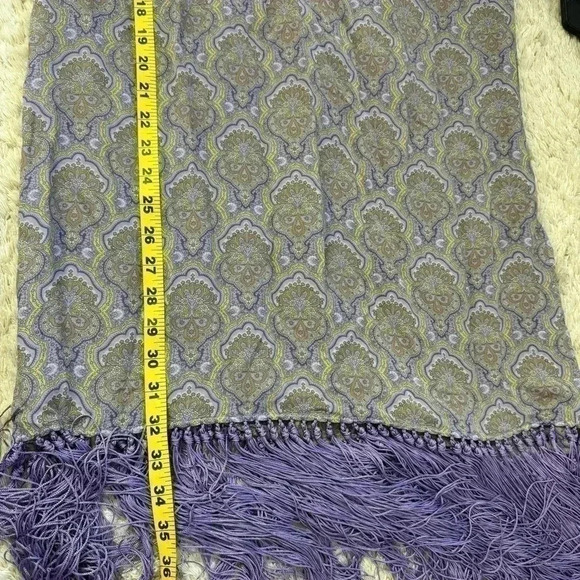 Vintage Rare  2004 Michael Kors Womens lavender multi 100% silk Dress size 2 - Picture 10 of 11